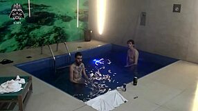 amateur brazilian blondes bareback threesome with friends at motel pool part 3