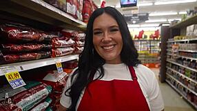 whoa, smith's employee quits after rich sugar daddy fucks her big ass outdoors in vegas!