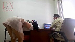 Naughty Secretary Whore Fucks Boss for Salary