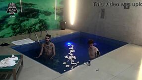 amateur brazilian blondes bareback threesome with friends at motel pool part 3