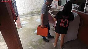 brazilian big ass wife pays repairman pussy pounding bareback cuckold