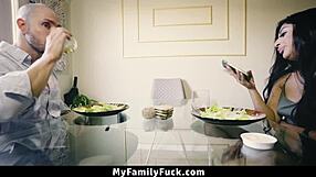 Stepdaughter sneaks in for secret pounding from stepparents Roxanne and Duncan