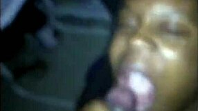 Tight ebony teen 18+ deepthroats huge bbc before massive facial cumshot