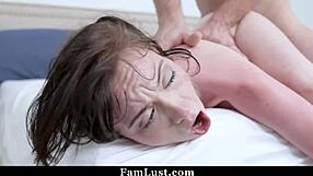 Stepsis suggests shower ride on bro's cock to save water taboo style