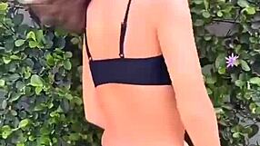 all black bikini babes dancing close in the club thong mix