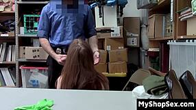 lp officer bends teen shoplifter over for on site pussy punishment no cops