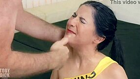 kaitlyn katsaros gags on rough anal rimjob piss spew facefuck swallow