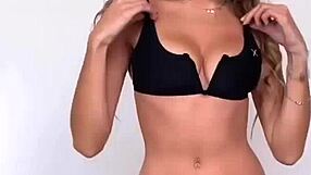 all black bikini babes dancing close in the club thong mix