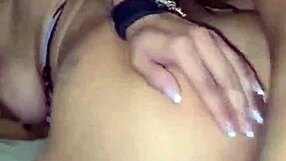 hubby films lover's bareback pounding and creampie flooding wife's pussy
