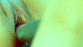 Perfect Puffy Latina Teen's Shaved Pussy Buttplug Fucked and Creampied Up Close!