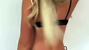 all black bikini babes dancing close in the club thong mix