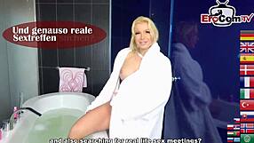 A skinny brunette teen slut in red lingerie gets her tight ass gaped and fucked for the first time