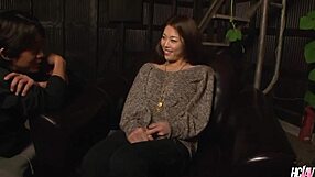 Ayaka minamino rides cock through ripped jeans creampie blast