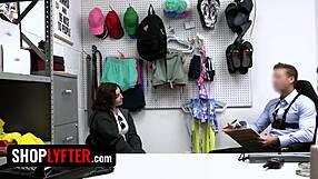 Curvy Shoplyfter Babe Bargains Booty For Freedom With Officer