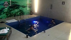 amateur brazilian blondes bareback threesome with friends at motel pool part 3