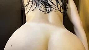shower fresh amateur college girl bends for doggystyle pounding