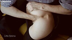 i stretch my tight asshole deep with anal fisting bent over in black dress gaping huge