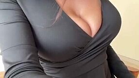 Stepmom's Huge Tits Nipples Caress Craving