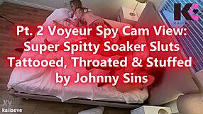 voyeur pt2 tattoo sluts spit deepthroat assfuck squirt machine stuffed