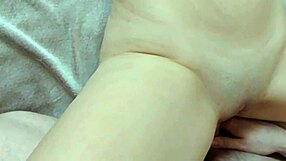 Young babe on bed squirts multiple times extreme with dildo close up