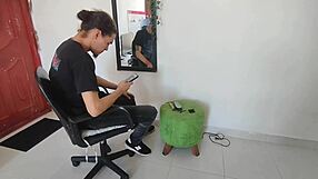 naughty stepsister gives sloppy deepthroat blowjob then rides daddy's big cock cowgirl doggystyle taboo