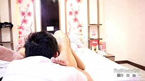 He savors every thrust during intimate sex with his hot 18yo college girlfriend