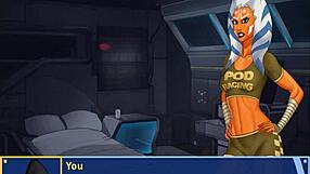 GROPE BOUNCING BOOBS IN ORANGE TRAINER DANCE