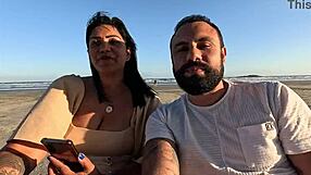 spit on my ass and ram it deep right here on the public beach!