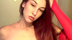 god italian milf artemisia love with huge tits smokes cig while showing perfect body