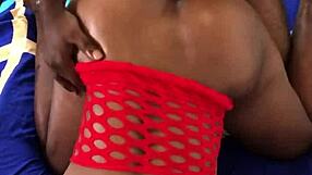 Country quickie turns wild as black babe moans riding neighbor's monster cock doggystyle