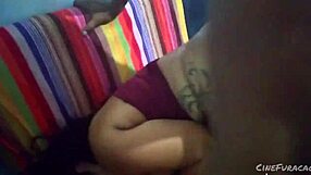 brazilian bbw takes big black cock in lingerie for christmas