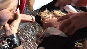 ever wonder what happens when bdsm subs snap into wild group orgasm frenzy?