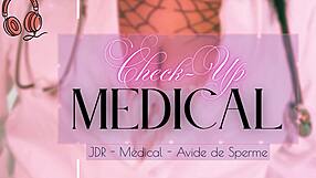 doctor milks my cock medically in french check-up session?
