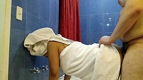 fresh outta the shower now fucking my curvy latina wife doggy style 💦🍑