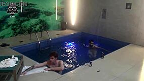 amateur brazilian blondes bareback threesome with friends at motel pool part 3