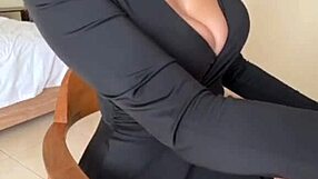 Stepmom's Huge Tits Nipples Caress Craving