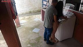 brazilian big ass wife pays repairman pussy pounding bareback cuckold