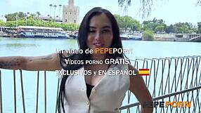 sofia the curvy latina babe interviews young guys for outdoor rough missionary sex fantasies