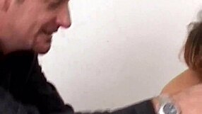 brunette milf rides young 18+ cock hard then takes it deep in her ass