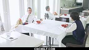 busty stepmom slaves for husband and stepson freeuse pounding her big tits ass