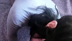 Neighbor petite latina slut begs rough doggystyle ass fuck in panties