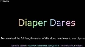 Tammy Pink Chloe Knickx Dare Lap Dance Outdoors In Nappies February 2022