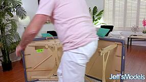 Masseur Worships Fat Plumper Martini Margo's Huge Tits