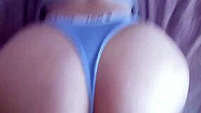 Neighbor petite latina slut begs rough doggystyle ass fuck in panties
