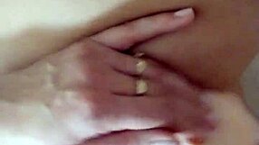 Teen masturbates shaved pussy closeup with dildo in steamy shower