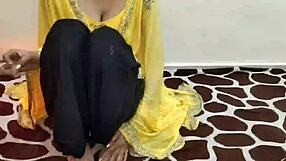 Hot Indian stepsis tempts stepbro with dirty hindi talk during taboo hardcore fuck