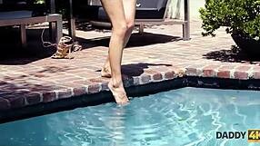 i let boyfriend's dad fuck my skinny body in the pool