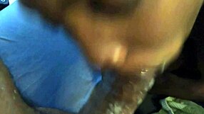 ebony cumslut whore deepthroats mastermeat1's bbc load in mouth