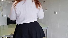 blonde schoolgirl with huge ass fucked doggystyle by math teacher