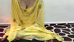 Hot Indian stepsis tempts stepbro with dirty hindi talk during taboo hardcore fuck